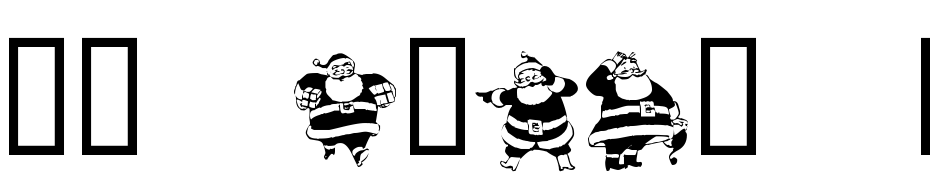 KR Eight Santas Font Download Free